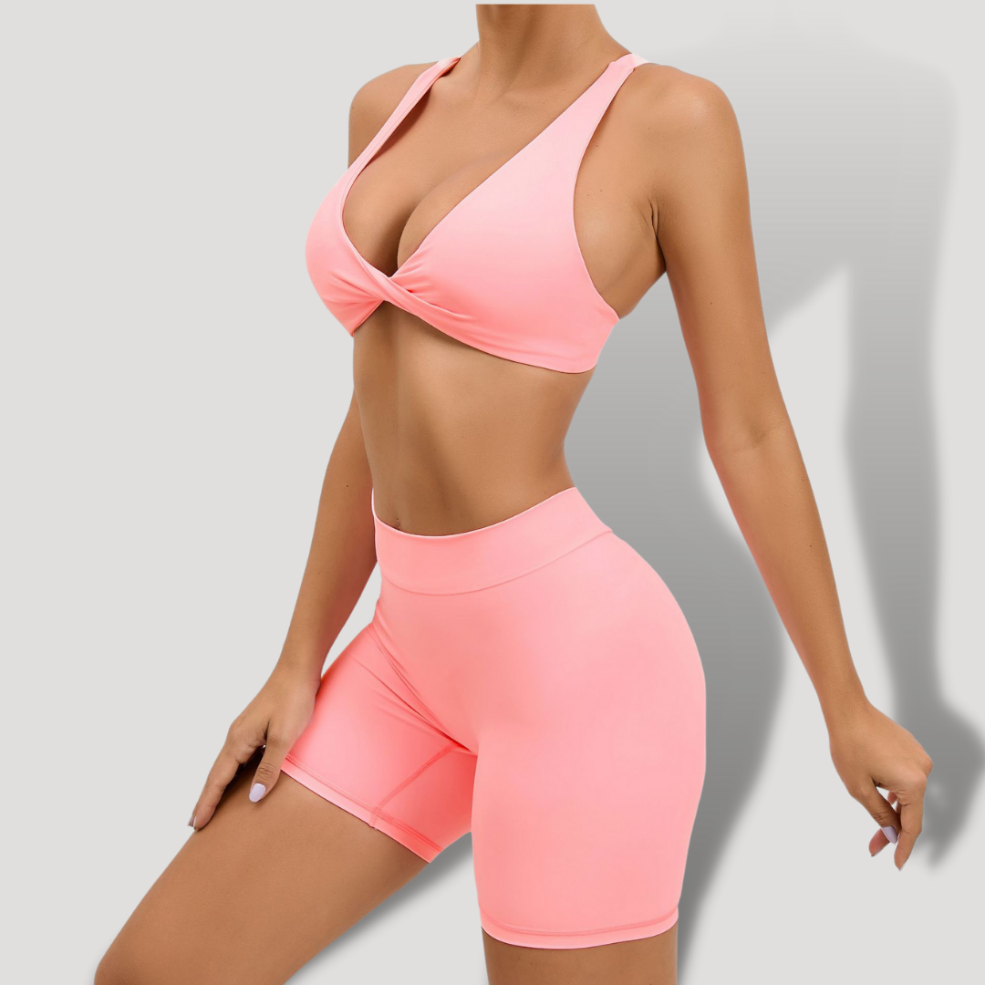 Belovecraft | Cross Push Up Deep V 2-Piece Set