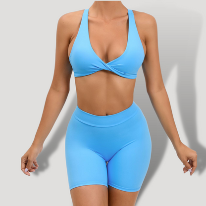 Belovecraft | Cross Push Up Deep V 2-Piece Set