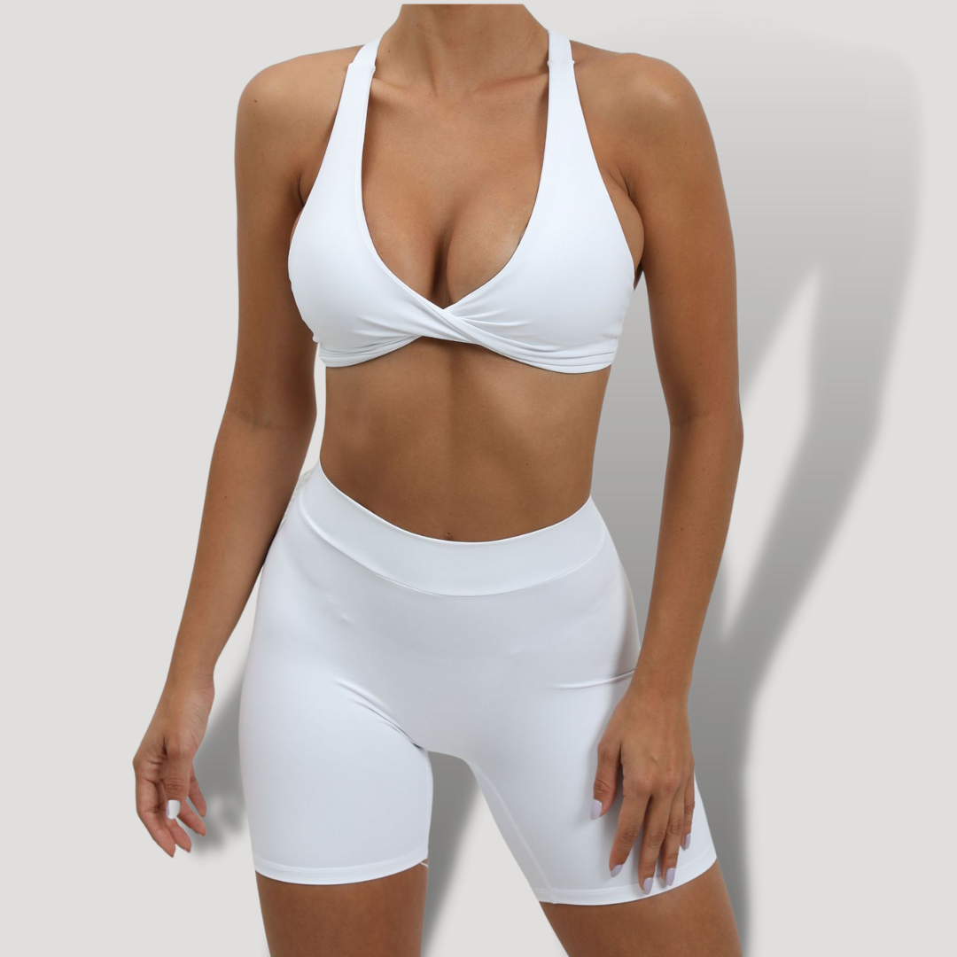 Belovecraft | Cross Push Up Deep V 2-Piece Set