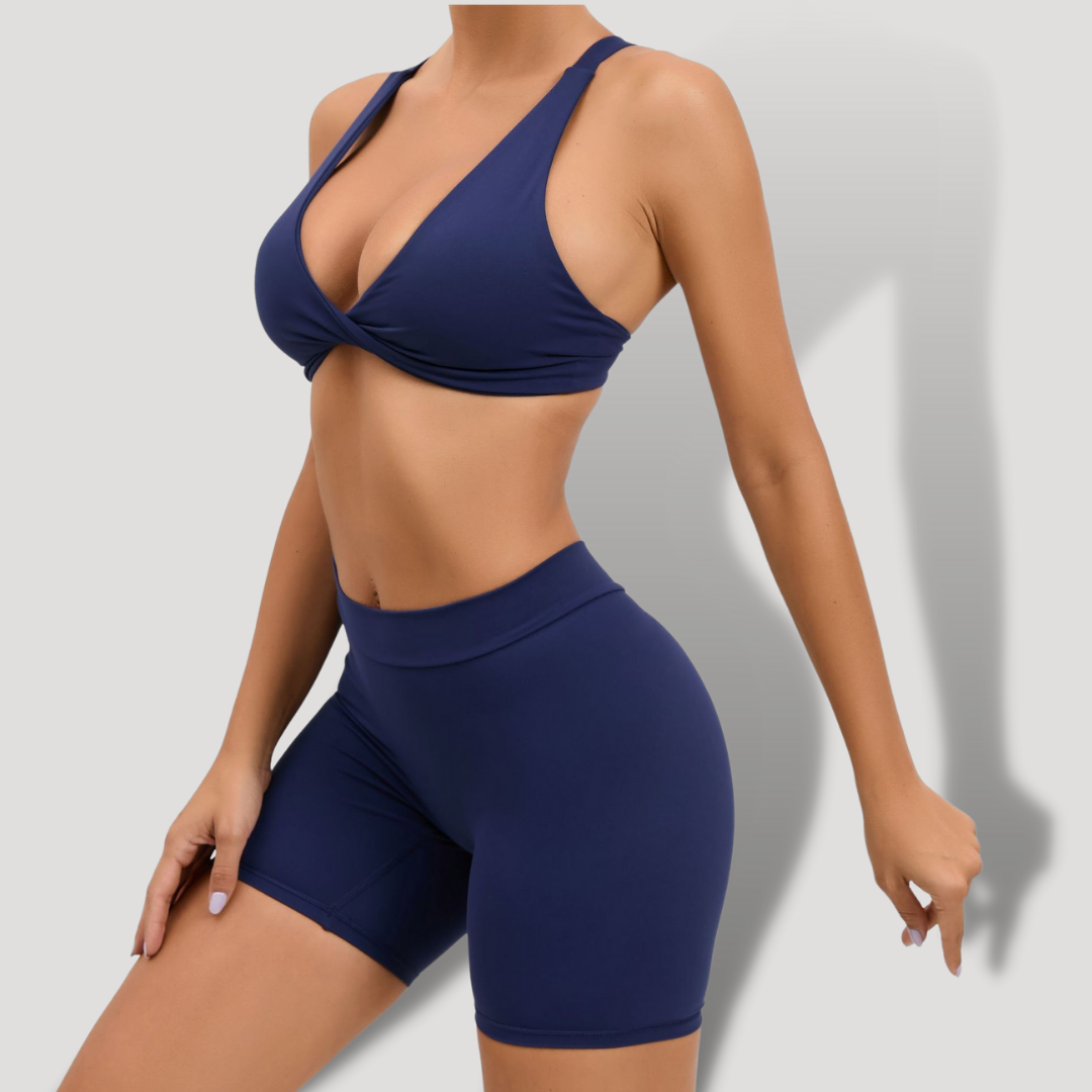 Belovecraft | Cross Push Up Deep V 2-Piece Set