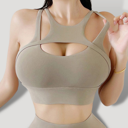 Croptop cruce alto impacto PUSH UP con copas - BELOVECRAFT