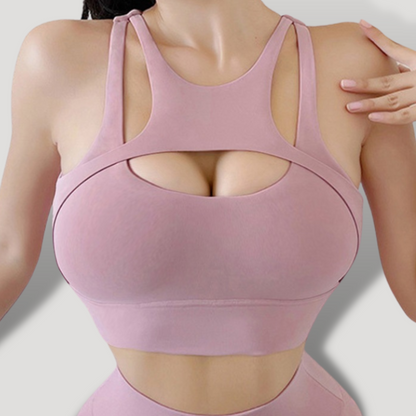 Croptop cruce alto impacto PUSH UP con copas - BELOVECRAFT