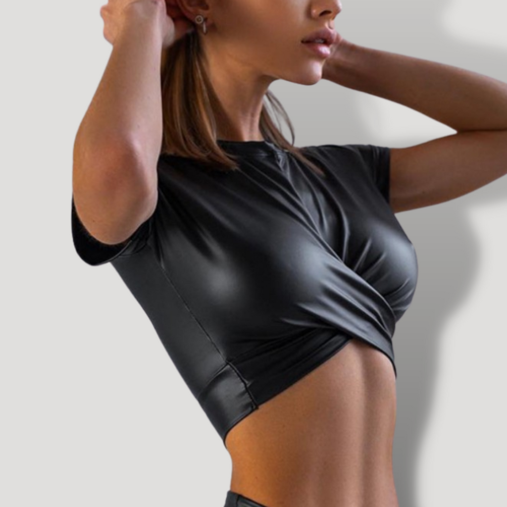 Blusa Skinny Manga corta SEXY FEMME - BELOVECRAFT