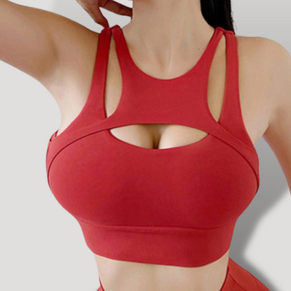 Croptop cruce alto impacto PUSH UP con copas - BELOVECRAFT