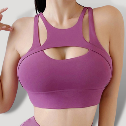 Croptop cruce alto impacto PUSH UP con copas - BELOVECRAFT