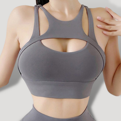 Croptop cruce alto impacto PUSH UP con copas - BELOVECRAFT