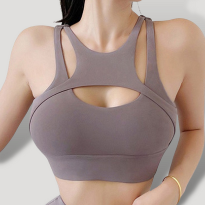 Croptop cruce alto impacto PUSH UP con copas - BELOVECRAFT