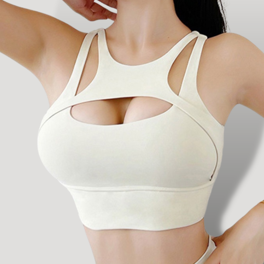 Croptop cruce alto impacto PUSH UP con copas - BELOVECRAFT