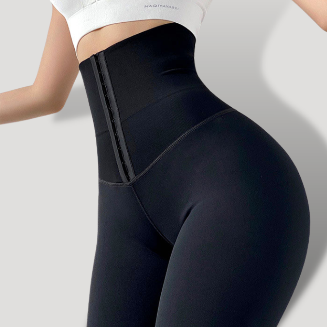 Leggins con cintura alta y cinturilla térmica de triple refuerzo con efecto Push Up corte V - BELOVECRAFT