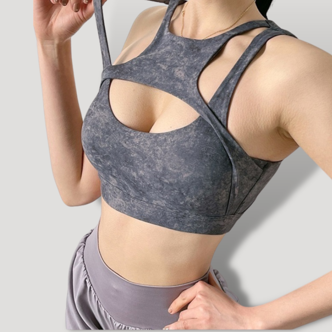 Croptop cruce alto impacto PUSH UP con copas - BELOVECRAFT